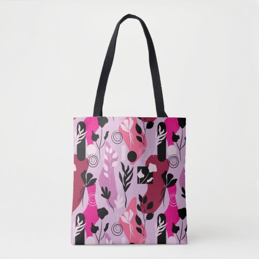 Abstracte Botanische Afbeeldingen Tote Bag (Voorkant)