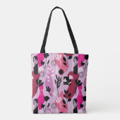 Abstracte Botanische Afbeeldingen Tote Bag (Achterkant)