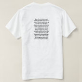 Abstracte botanische aquarel kunst t-shirt (Design achterkant)