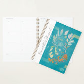 Abstracte botanische art deco geïnspireerd moderne planner (Display)