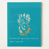 Abstracte botanische Art Deco geïnspireerde modern Planner (Achterkant)