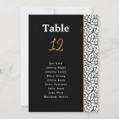 Abstracte Botanische bladeren Rand Zitkaarten (Achterkant)