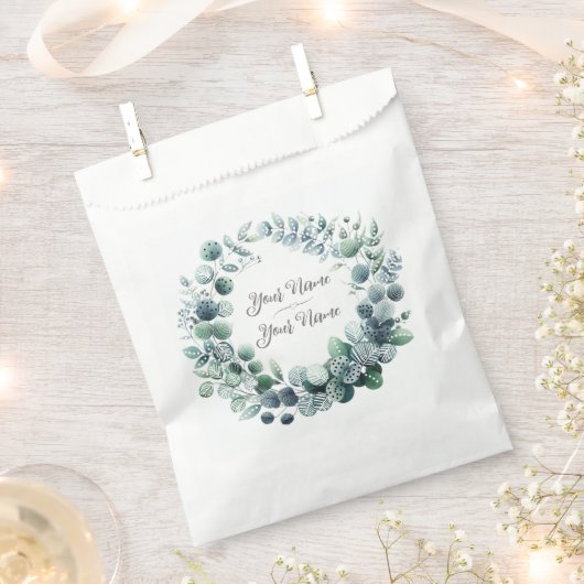 Abstracte botanische eucalyptus bedankzakje (Geknipt)