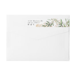 Abstracte botanische eucalyptus moderne groenerget