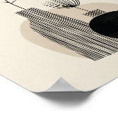 Abstracte botanische illustratie poster (Hoek)