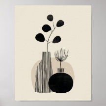 Abstracte botanische illustratie
