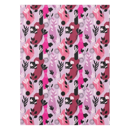 Abstracte Botanische Kunst Tafelkleed (Voorkant)