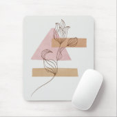 Abstracte botanische muurkunst muismat (Met muis)