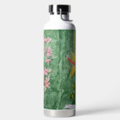 Abstracte botanische ontwerp waterfles (Links)