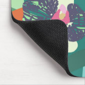 Abstracte botanische orchidee kleurige Floral tuin Muismat (Hoek)