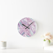 abstracte botanische  ronde klok (Huis)