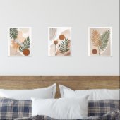 Abstracte botanische set – Japandi Wall Art (Slaapkamer)