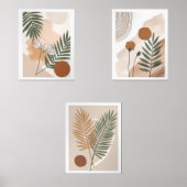 Abstracte botanische set – Japandi Wall Art (Voorkant)