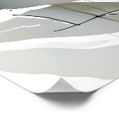 Abstracte Botanische Splatter Kunst Unframed Poster (Hoek)