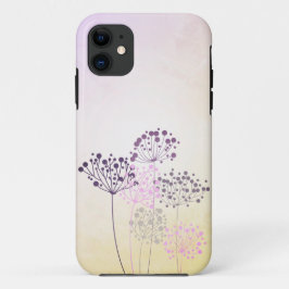 Abstracte botanische tekening iPhone Case