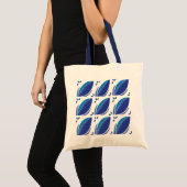 Abstracte botanische tropische bladeren tote bag (Voorkant (product))
