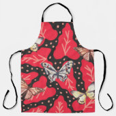 Abstracte Botanische Vlinder Schort (Voorkant)