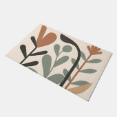 Abstracte botanische vormen deurmat (Schuin)