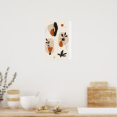 Abstracte botanische wandkunst set | Modern minima Poster (Keuken)