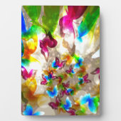 Abstracte botervliegen fotoplaat (voorkant)