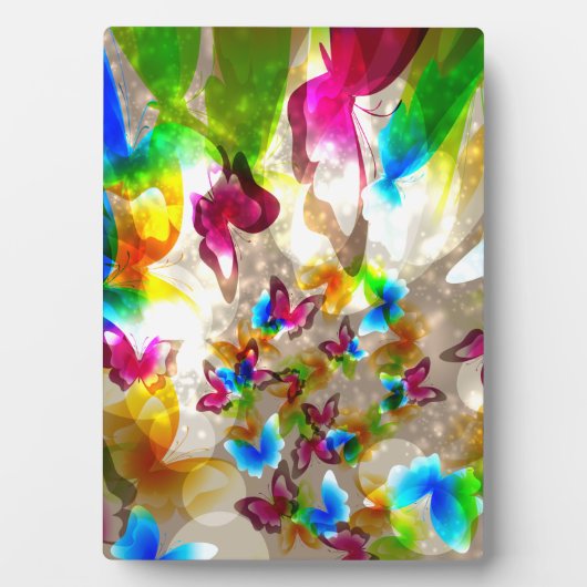 Abstracte botervliegen fotoplaat (voorkant)