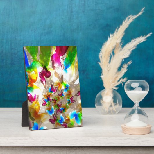 Abstracte botervliegen fotoplaat (Zijkant)