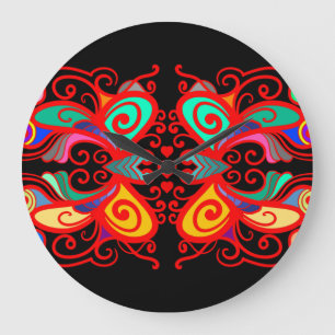 Abstracte botervliegen grote klok