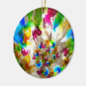 Abstracte botervliegen keramisch ornament (Links)