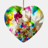 Abstracte botervliegen keramisch ornament (Achterkant)