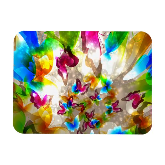 Abstracte botervliegen magneet (Horizontaal)