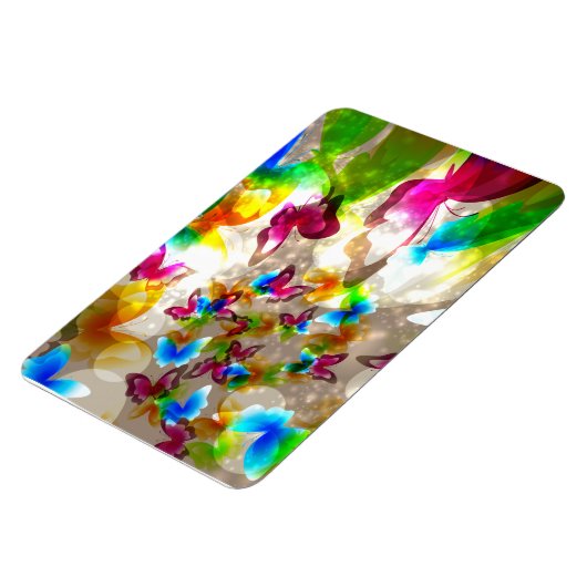 Abstracte botervliegen magneet (Linkerzijde)