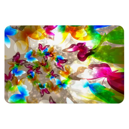 Abstracte botervliegen magneet (Horizontaal)