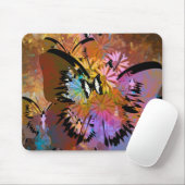 Abstracte botervliegen muismat (Met muis)