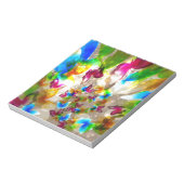 Abstracte botervliegen notitieblok (Linkerzijde)