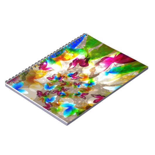 Abstracte botervliegen notitieboek (Linkerzijde)