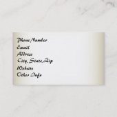 Abstracte botervliegen visitekaartje (Achterkant)