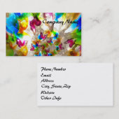 Abstracte botervliegen visitekaartje (Voorkant / Achterkant)