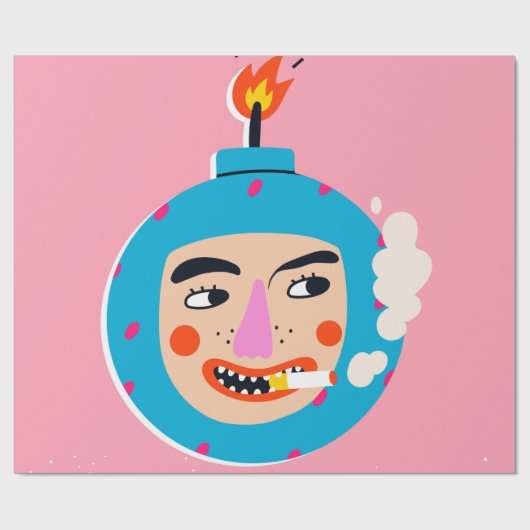 Abstracte botopening cadeaupapier (Vlak)