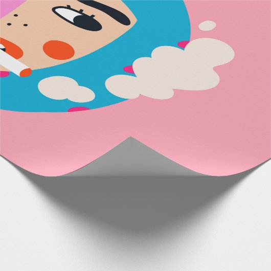 Abstracte botopening cadeaupapier (Hoek)