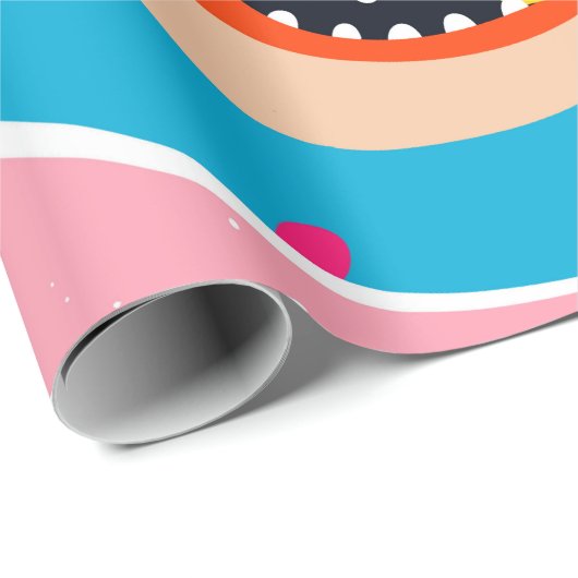 Abstracte botopening cadeaupapier (Rol Hoek)