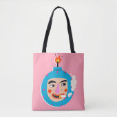Abstracte botopening tote bag (Voorkant)