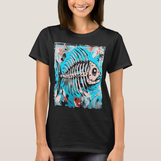 Abstracte botten t-shirt (Voorkant)
