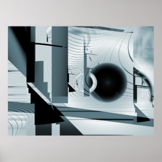 Abstracte Boulevard Fractal Print