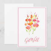 Abstracte Bouquet van Bloemen (Voorkant / Achterkant)