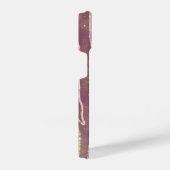 Abstracte Bourgogne roze goudmakreel iPhone Hoesje (Rechterkant)