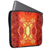Abstracte brand laptop sleeve (Voorkant Rechts)