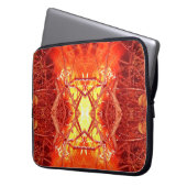 Abstracte brand laptop sleeve (Voorkant Links)