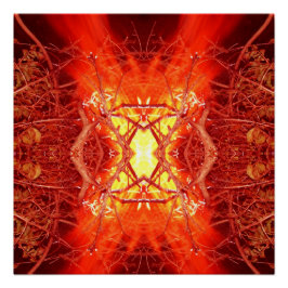 Abstracte brand perfect poster