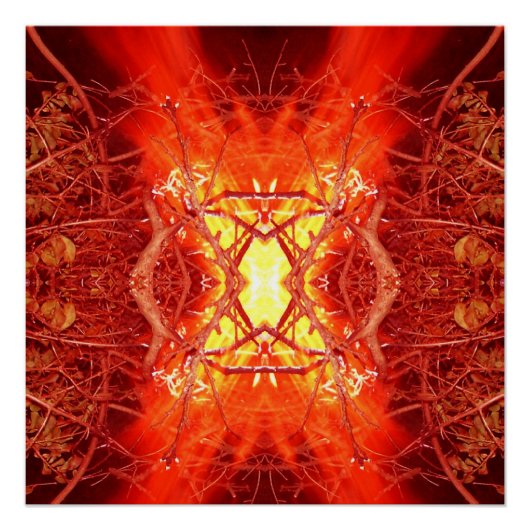 Abstracte brand perfect poster (Voorkant)