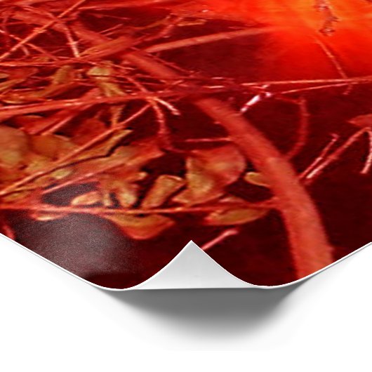 Abstracte brand perfect poster (Hoek)